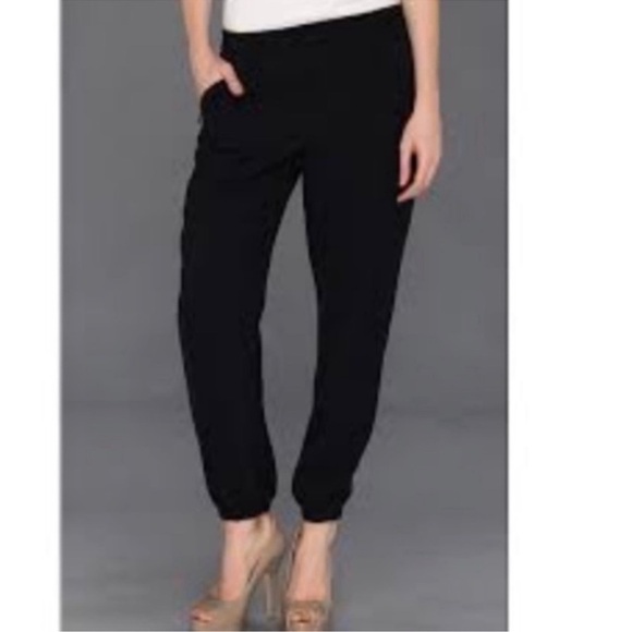 Trina Turk Black Jogger Pull On Dress Pants - Picture 1 of 5